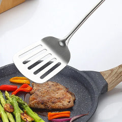 Long Handle Cooking Shovel, Rice Spoon, Stainless Steel Cooker Set, Household R Spaghetti Tool, Frying Shovel, Kitchen Gadget