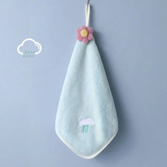 Fleece Kitchen Rags Kitchen Cleaning Bathroom Kitchen Wipe Microfiber Towel Handkerchief Dishcloths Hand Towel Kitchen Towels