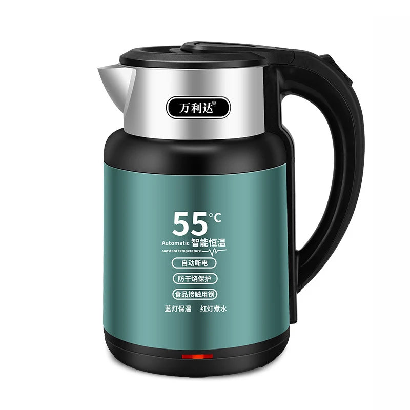 Intelligent Constant Temperature Automatic Power Off Electric Kettle 3L Stainless Steel Electric Kettle Double Layer Insulation