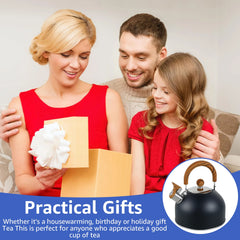 2/2.5/3L Stainless Steel Whistling Kettle Rustproof Stove Top Water Kettle with Anti-hot Handle Lightweight Stove Top Tea Pots