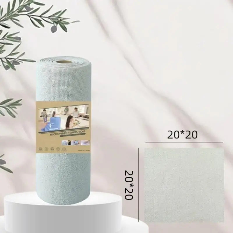 1 Roll/20pcs Quick-Dry Kitchen Towels Microfiber Cleaning Cloths Reusable Lint-Free Towels For Kitchen Super Absorbent
