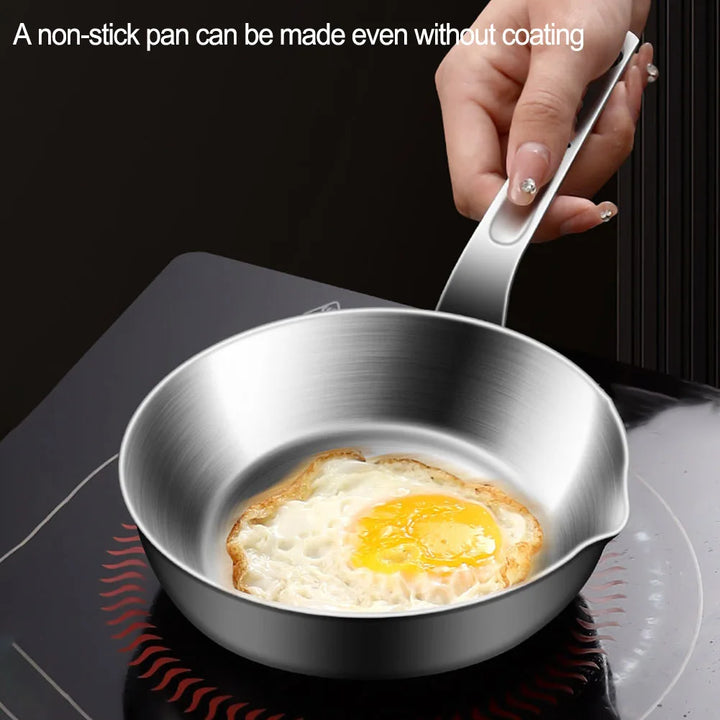Mini Frying Pan 316 Stainless Steel Omelet Pan Frypan Pot Fried Eggs Sauce Pan Mini Skillet For Butter Kitchen Cookware
