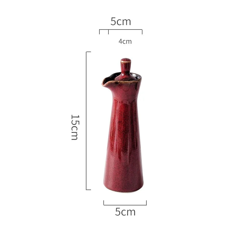 Ceramic Seasoning Jars Oiler Spice Jar Seasoning Tool Salt Shaker Creative Home Kitchen Retro Olive Oil Bottles Spice Containers