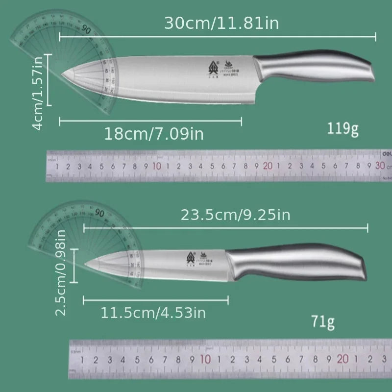 Kitchen knife set Kitchen knife board 2-in-1 kitchenware Complete slice and bone chopping chef knife commercial TB9195