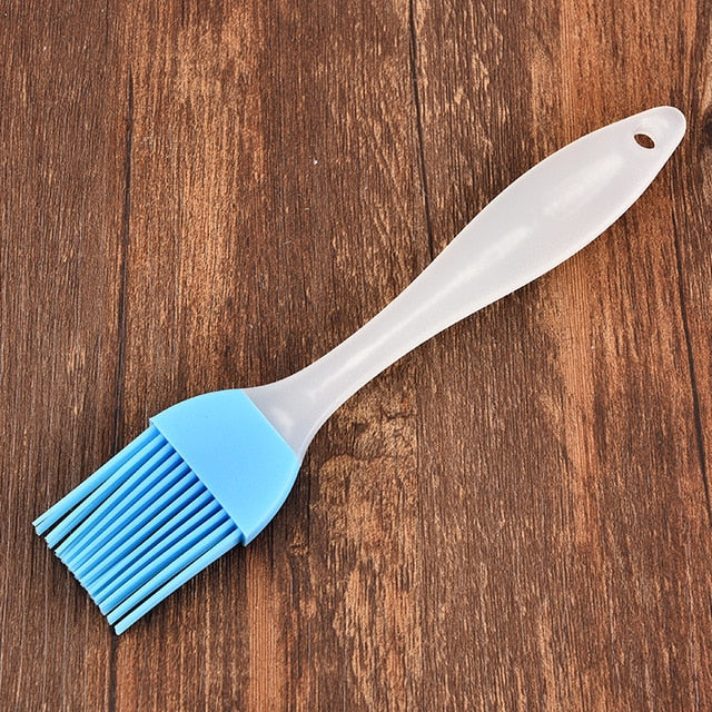 1 Pcs Portable Silicone Oil Bottle with Brush Grill Oil Brushes Liquid Oil Pastry Kitchen Baking BBQ Tool Kitchen Tools for BBQ