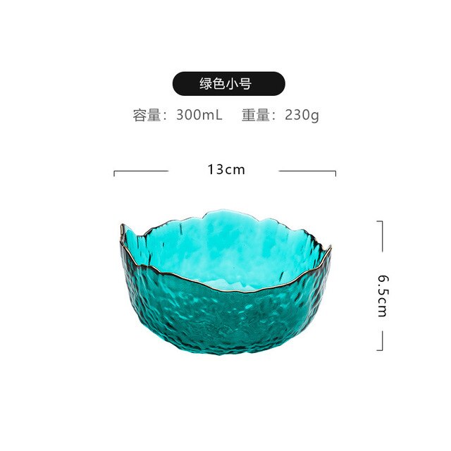 Group buy Phnom Penh salad bowl creative net red home living room transparent fruit plate set glass bowl dessert bowl ins