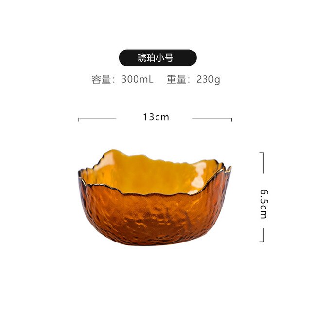 Group buy Phnom Penh salad bowl creative net red home living room transparent fruit plate set glass bowl dessert bowl ins