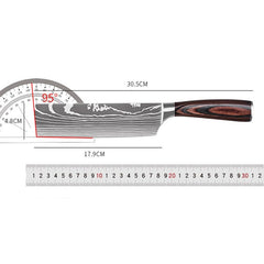 Japanese Damascus kitchen knives Laser Dapattern chef knife Sharp Santoku Cleaver Slicing Utility Knives tool EDC  3"inch  5"i