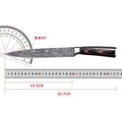 Japanese Damascus kitchen knives Laser Dapattern chef knife Sharp Santoku Cleaver Slicing Utility Knives tool EDC  3"inch  5"i