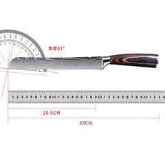 Japanese Damascus kitchen knives Laser Dapattern chef knife Sharp Santoku Cleaver Slicing Utility Knives tool EDC  3"inch  5"i