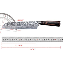 Japanese Damascus kitchen knives Laser Dapattern chef knife Sharp Santoku Cleaver Slicing Utility Knives tool EDC  3"inch  5"i