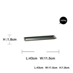 Ceramic Gold Inlay Plates Steak Food Dish Nordic Style Retro Tableware Bowl Ins Dinner Plate Cup High End Dinnerware Set