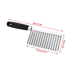 Stainless Steel Vegetable Fruit Wavy Cutter Potato Crinkle Cut Knife Cucumber Carrot Waves Cutting Slicer Kitchen Knives Tools