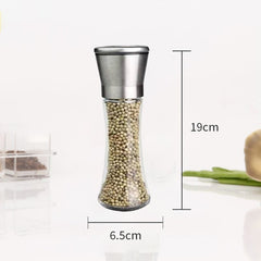 Pepper Grinder 2 in 1 Stainless Steel Manual Salt and Pepper Mill Grinder Spice Shakers Kitchen Tools Accessories for Cooking