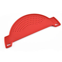 Multifunction Silicone Cooking Tool Fun Shape Pot Drain Pan Strainer Liquid Drainer Kitchen Colander Drainage Supplies Tools