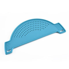 Multifunction Silicone Cooking Tool Fun Shape Pot Drain Pan Strainer Liquid Drainer Kitchen Colander Drainage Supplies Tools