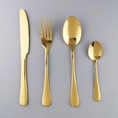 Westerm Blue Cutlery Set Dinnerware Forks Knives Spoons Tea Spoon Flatware Kitchen Dinner 18/10 Stainless Steel Tableware Set